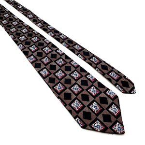 Italian Mens Necktie Designer Accessory Office Work Casual Dad Gift Black Gray